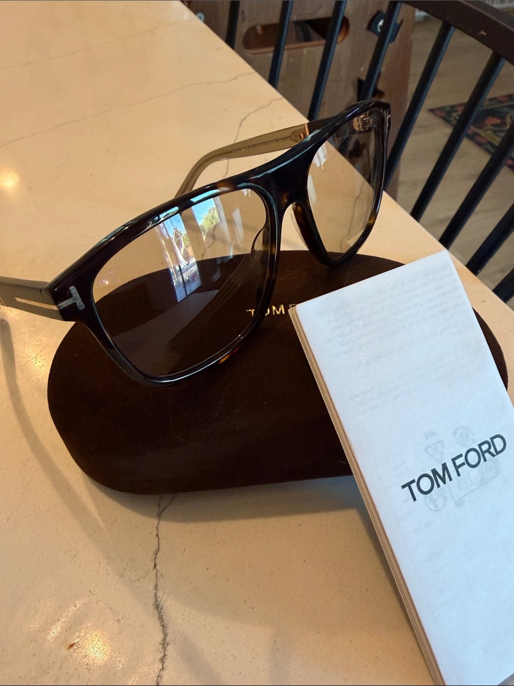 Tom Ford Photochromatic Sunglasses - Dark Tortoise / Brown Lenses